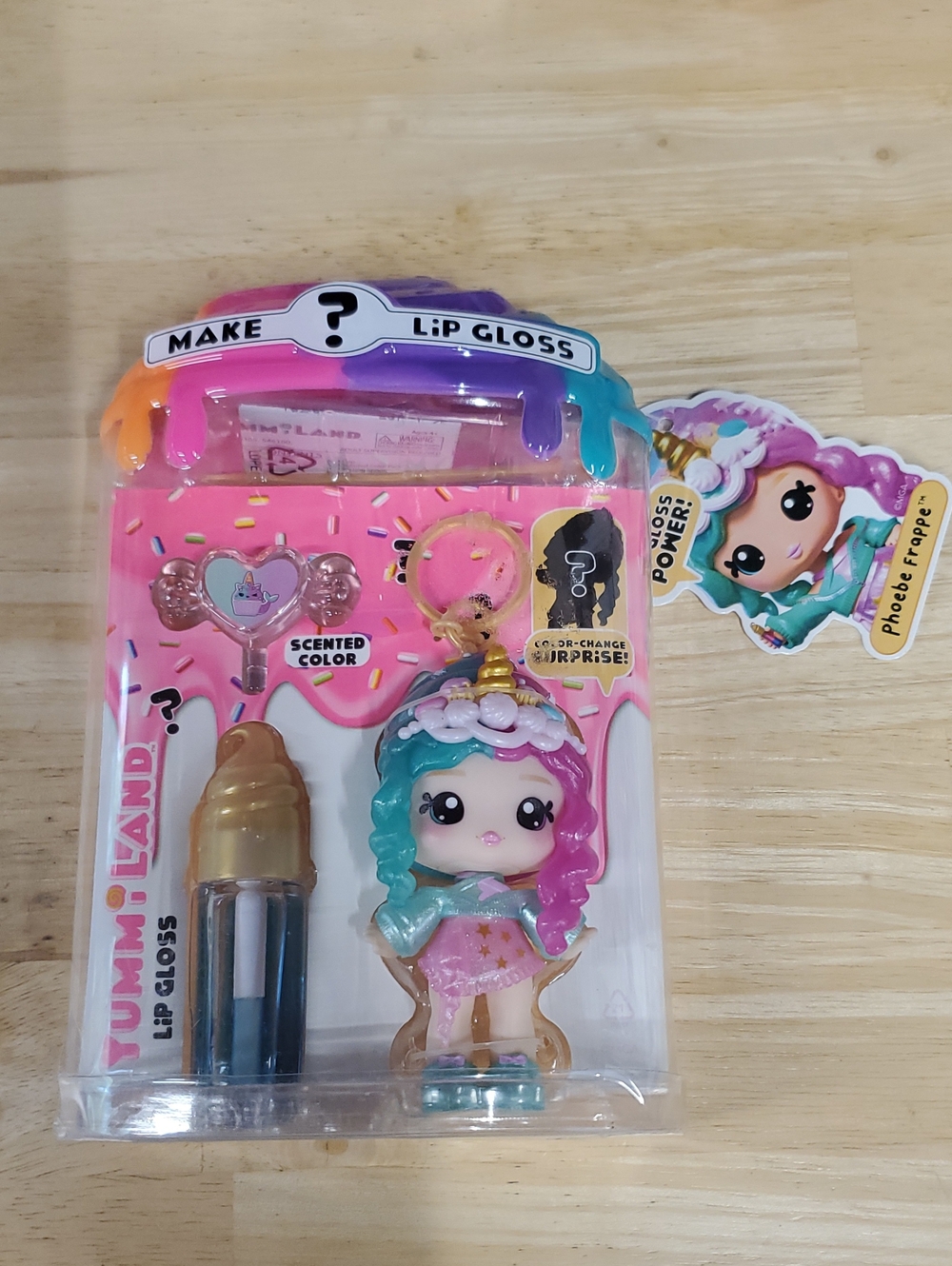 Color-Change Kids Doll with Pink & Teal Outfit and Lip Gloss
